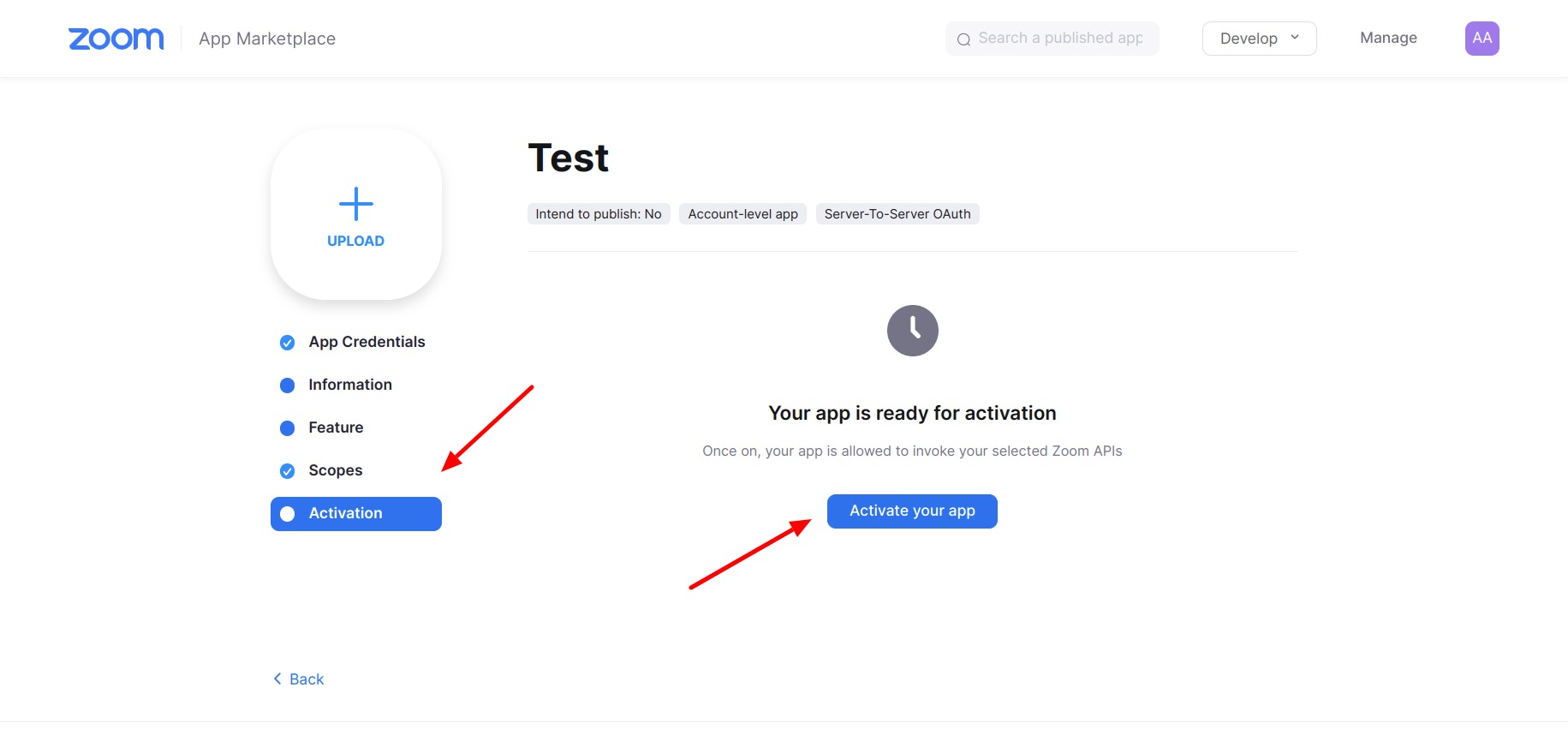 server-to-server-oauth-activate-app server-to-server-oauth-activate-app